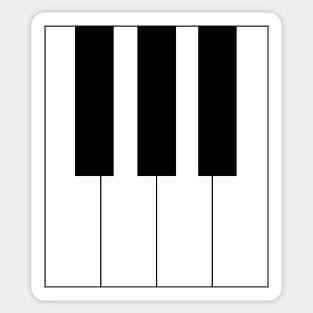 Piano Keyboard (F,G,A,B) Sticker